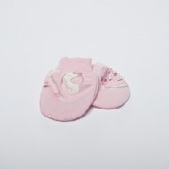 VILAURITA pirštinės kūdikiui FRIDA, rožinės, 0-2 mėn., art  928