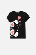 MOKIDA marškinėliai trumpomis rankovėmis MONOCHROMATIC GIRL, juodi, WM4143207MOG-021-