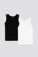 COCCODRILLO apatiniai marškinėliai be rankovių BASIC UNDERWEAR, multicoloured, 104/110 cm, 2 vnt., WC2407209BAU-022