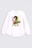 COCCODRILLO marškinėliai ilgomis rankovėmis MAGICAL WORLD KIDS, balti, 110 cm, ZC2143103MAK-001