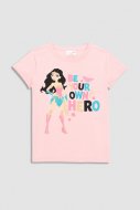 COCCODRILLO marškinėliai trumpomis rankovėmis LICENCE GIRL, powder pink, WC3143209LIG-033