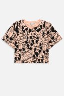 COCCODRILLO marškinėliai trumpomis rankovėmis LICENCE GIRL DISNEY, powder pink, WC4143203LGD-033-