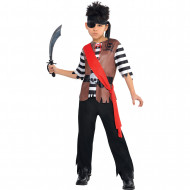 AMSCAN vaikiškas Helovino kostiumas Ahoy Captain, 8-10 metų vaikams, 844281-55