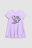 COCCODRILLO marškinėliai trumpomis rankovėmis LICENCE GIRL, violetiniai, WC3143207LIG-016