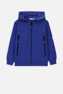 COCCODRILLO hooded pullover with zipper GAMER BOY KIDS, blue, WC4132401GBK-014-122, 122 cm