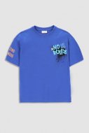 COCCODRILLO marškinėliai trumpomis rankovėmis SKATE JUNIOR, tamsiai mėlyni, WC3143204SKJ-015