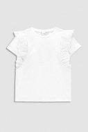 COCCODRILLO marškinėliai trumpomis rankovėmis SPORTI ROMANTIC KIDS, balti, WC3143201SRK-001