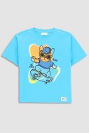 COCCODRILLO marškinėliai trumpomis rankovėmis SKATE KIDS, mėlyni, WC3143205SKK-014