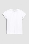 COCCODRILLO marškinėliai trumpomis rankovėmis BASIC GIRL, balti, WC3143201BAG-001