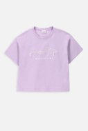 COCCODRILLO marškinėliai trumpomis rankovėmis GARDEN ENGLISH JUNIOR, violetiniai, WC4143201GEJ-016-