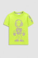COCCODRILLO marškinėliai trumpomis rankovėmis DIGITAL WORLD KIDS, žali, WC3143205DWK-011
