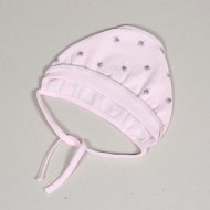 VILAURITA kepurė kūdikiui išvirkščiomis siūlėmis LIZETTE, rožinė, 38 cm, art 31