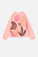 COCCODRILLO marškinėliai ilgomis rankovėmis PEPPED UP KIDS, powder pink, ZC3143102PUK-033