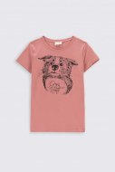 COCCODRILLO marškinėliai trumpomis rankovėmis EVERYDAY GIRL, rožiniai, 158 cm, ZC2143212EVG-007