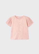 MAYORAL marškinėliai trumpomis rankovėmis 6F, blush, 3085-70