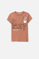MOKIDA marškinėliai trumpomis rankovėmis MONOCHROMATIC GIRL, smėlio spalvos, WM4143204MOG-002-