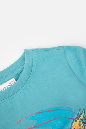 COCCODRILLO marškinėliai ilgomis rankovėmis EVERYDAY BOY A, turquoise, WC4143106VBA-013- 