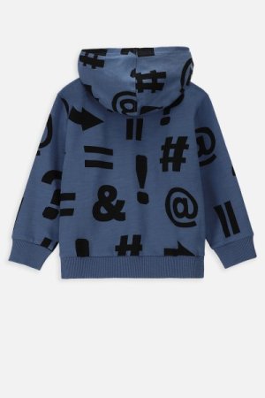 COCCODRILLO džemperis su gobtuvu EVERYDAY BOY A, mėlynas, WC4132301VBA-014- 