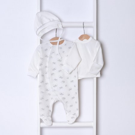 VILAURITA komplektas kūdikiui DODI, baltas, 56 cm, 3 dalys, art  940 art  940