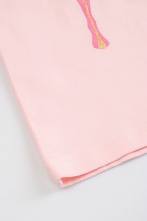 COCCODRILLO marškinėliai trumpomis rankovėmis LICENCE GIRL, powder pink, WC3143209LIG-033 WC3143209LIG-033-092