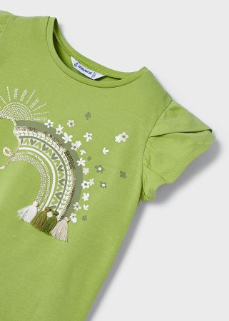 MAYORAL marškinėliai trumpomis rankovėmis 6E, žali, 3091-59 