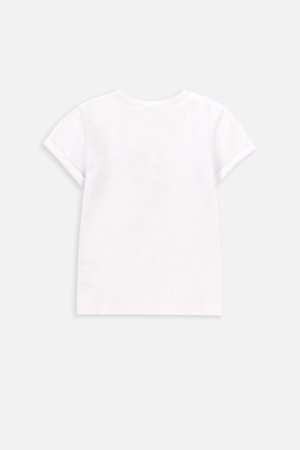 COCCODRILLO marškinėliai trumpomis rankovėmis CITY EXPLORER KIDS, balti, WC4143202CEK-001- 