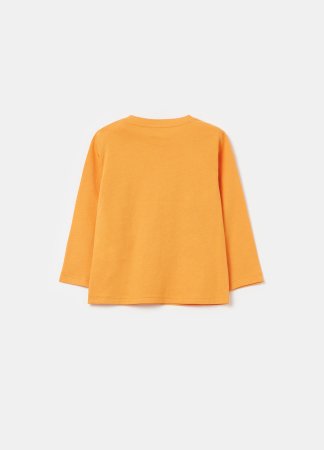 OVS marškinėliai ilgomis rankovėmis, oranžiniai, , 0019032 