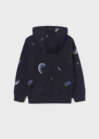 MAYORAL džemperis su gobtuvu 7E, tamsiai mėlynos spalvos, 7426-2 7426-2