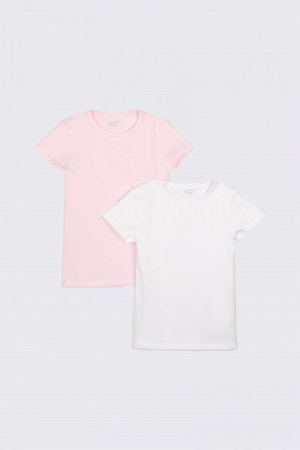 COCCODRILLO apatiniai marškinėliai trumpomis rankovėmis BASIC UNDERWEAR, multicoloured, 164/170 cm, 2 vnt., WC2443503BAU-022 WC2443503BAU-022-116