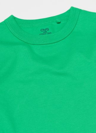 OVS marškinėliai trumpomis rankovėmis, žali, , 001966031 