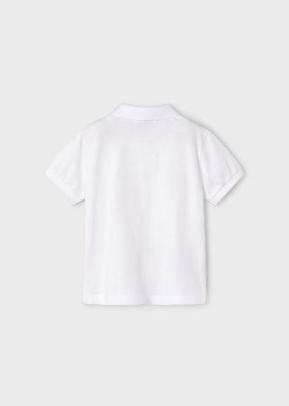 MAYORAL polo marškinėliai trumpomis rankovėmis 5G, balti, 150-36 