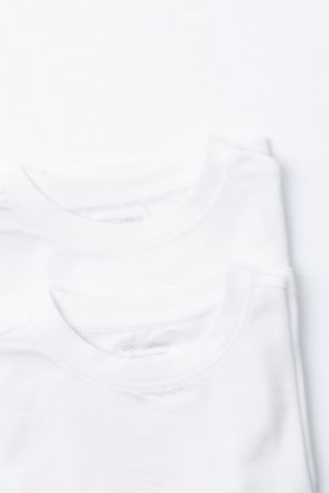 COCCODRILLO apatiniai marškinėliai trumpomis rankovėmis BASIC UNDERWEAR, balti, 128/134 cm, 2 vnt., WC2443501BAU-001 WC2443501BAU-001-092