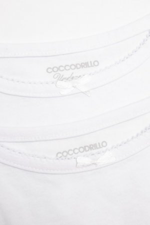 COCCODRILLO apatiniai marškinėliai BASIC UNDERWEAR, balti, ZC1407201BAU-001 ZC1407201BAU-001-140