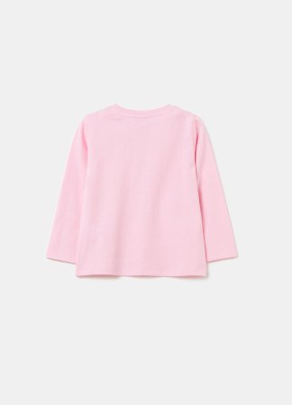 OVS marškinėliai ilgomis rankovėmis, rožiniai, , 001967838 