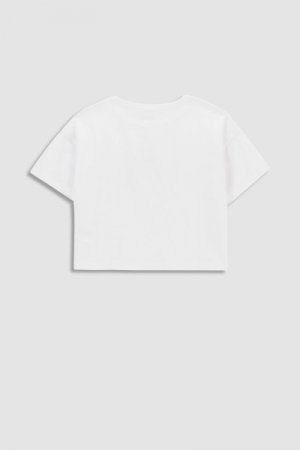 COCCODRILLO marškinėliai trumpomis rankovėmis DREAMER JUNIOR, balti, WC3143203DRJ-001 WC3143203DRJ-001-164