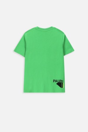 COCCODRILLO marškinėliai trumpomis rankovėmis GAMER BOY JUNIOR, žali, WC4143208GBJ-011- 