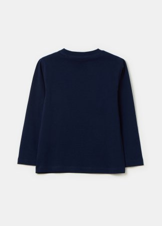 OVS marškinėliai ilgomis rankovėmis, tamsiai mėlyni, , 001965185 
