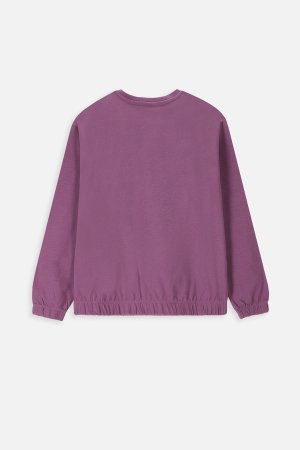 MOKIDA marškinėliai ilgomis rankovėmis MONOCHROMATIC GIRL, violetiniai, WM4143101MOG-016- 