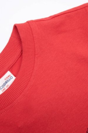 COCCODRILLO marškinėliai trumpomis rankovėmis EVERYDAY BOY, raudoni, WC3143207EVB-009 WC3143207EVB-009-098