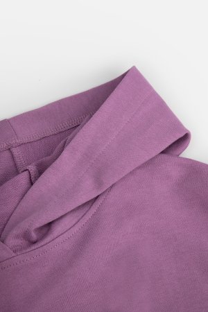 MOKIDA džemperis su gobtuvu MONOCHROMATIC GIRL, violetinis, WM4132302MOG-016- 