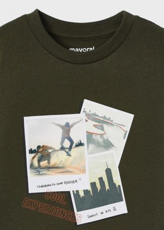 MAYORAL marškinėliai ilgomis rankovėmis 5F, forest, 128 cm, 4022-64 4022-64 4