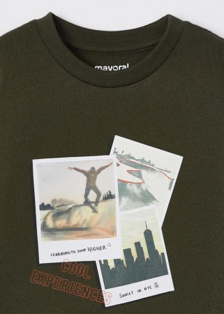 MAYORAL marškinėliai ilgomis rankovėmis 5F, forest, 128 cm, 4022-64 4022-64 4