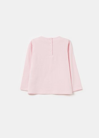 OVS marškinėliai ilgomis rankovėmis, rožiniai, , 001967773 