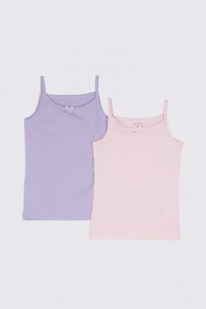 COCCODRILLO apatiniai marškinėliai be rankovių BASIC UNDERWEAR, multicoloured, 116/122 cm, 2 vnt., WC2407205BAU-022 WC2407205BAU-022-140