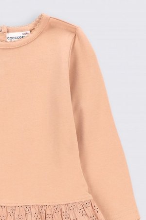 COCCODRILLO marškinėliai ilgomis rankovėmis COSY GIRL NEWBORN, rožiniai, 86 cm, ZC2143102CGN-007 ZC2143102CGN-007-056