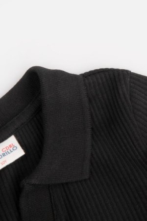 COCCODRILLO marškinėliai trumpomis rankovėmis CITY EXPLORER JUNIOR, juodi, WC4143205CEJ-021- 
