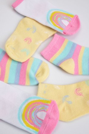 COCCODRILLO kojinės SOCKS GIRL, multicoloured, 3 vnt., WC3383603SOG-022 