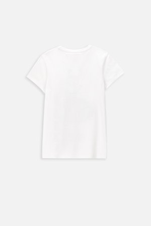 MOKIDA marškinėliai trumpomis rankovėmis MONOCHROMATIC GIRL, balti, WM4143216MOG-001- 