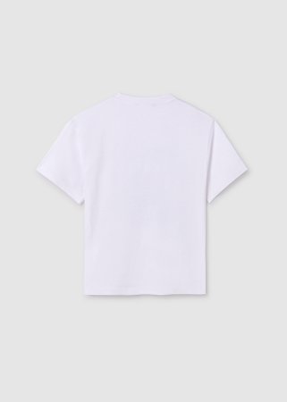 MAYORAL marškinėliai trumpomis rankovėmis 7E, balti, 6041-68 