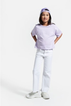COCCODRILLO marškinėliai trumpomis rankovėmis GARDEN ENGLISH JUNIOR, violetiniai, WC4143201GEJ-016- 